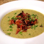 Cream of Broccoli Soup with Bacon