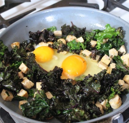 paleo kale and eggs