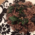 Ground Beef and Kale Bowl