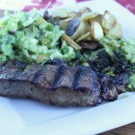 Easy Grilled New York Strip and Three Sides